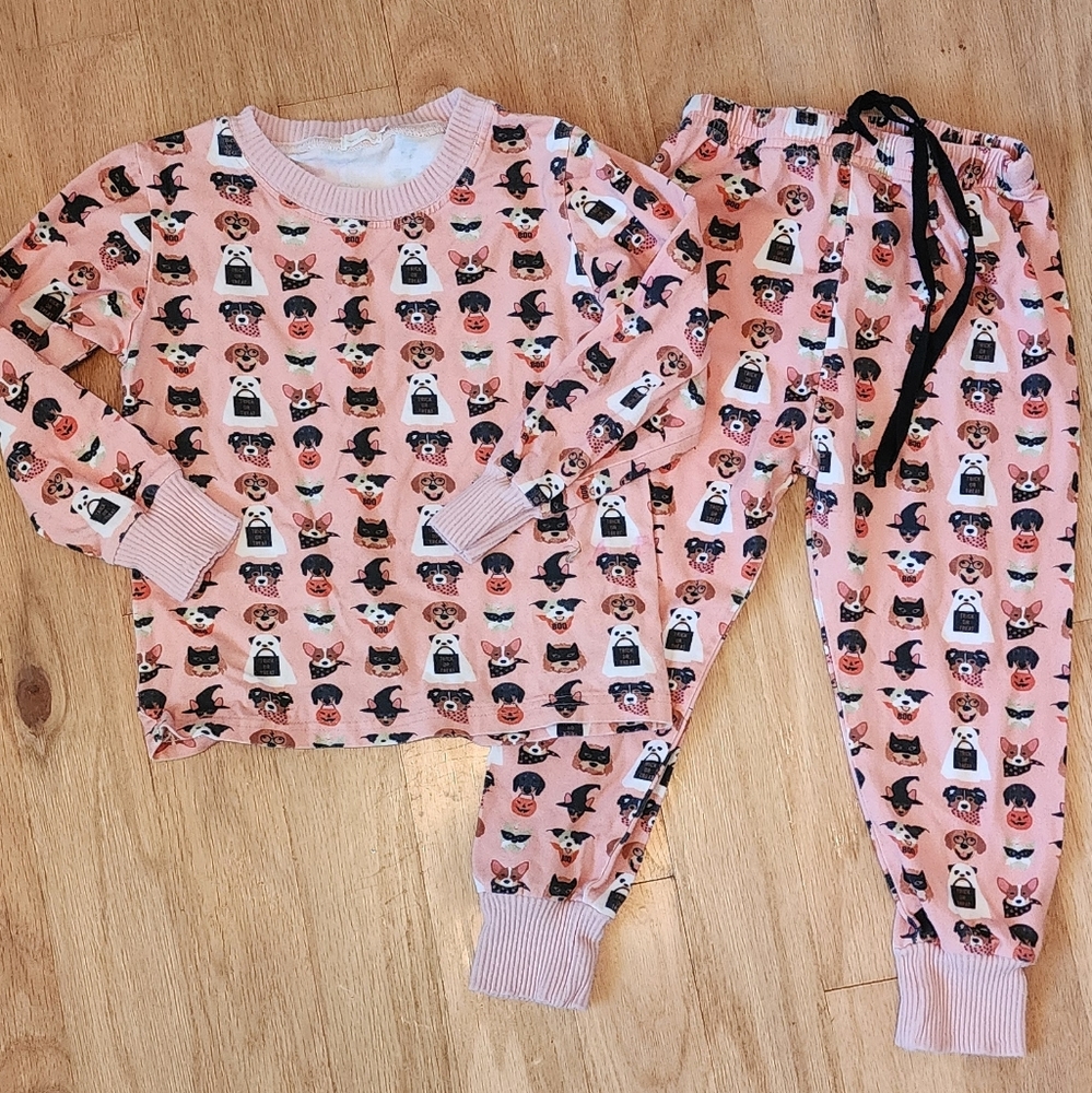 Nora Madison Halloween dog matching pajamas set